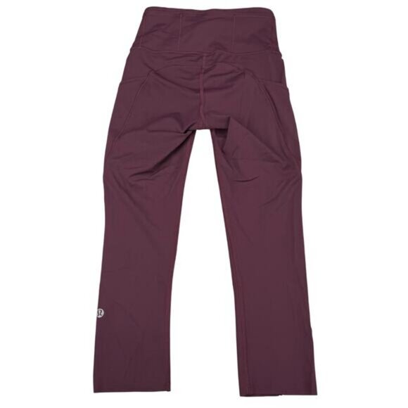 LULULEMON Fast & Free Crop II Nulux 19" Size 2 Dark Adobe - Picture 7 of 9